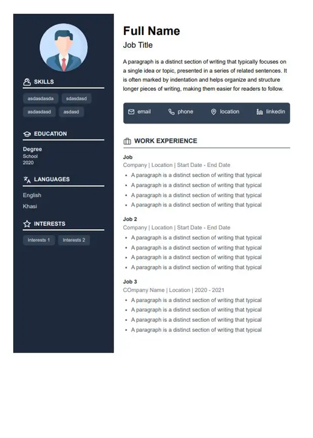 Single Page Resume